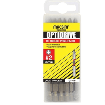 No.2 Phillips Drive Bits - Magnetised (Double End) 10 Pack 1.75 kg