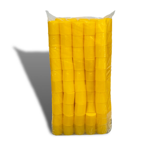 Star Picket & Rebar Yellow Safety Caps - 100 Pack