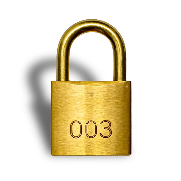 003 Padlock and Key with Long Shackle 25mm (32x29x13mm)