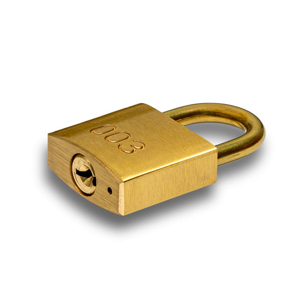 003 Padlock and Key with Long Shackle 25mm (32x29x13mm)
