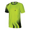 Wave Sublimated Polyester Tee Short Sleeve - Different colors 2.1 kg Orange/ Navy