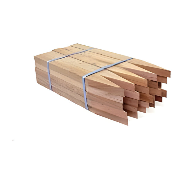 450mm Hardwood Timber Stakes / Pegs - 25 Pack