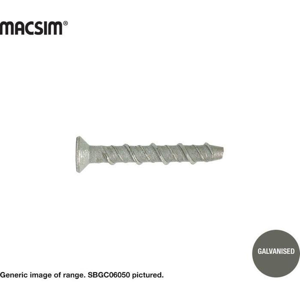 Countersunk Screwbolt - Galvanised - 8x75mm 0.175 kg