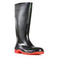 Bata Utility Safety Gumboots, 400mm, Black/Red 7 kg size 7 CE1072