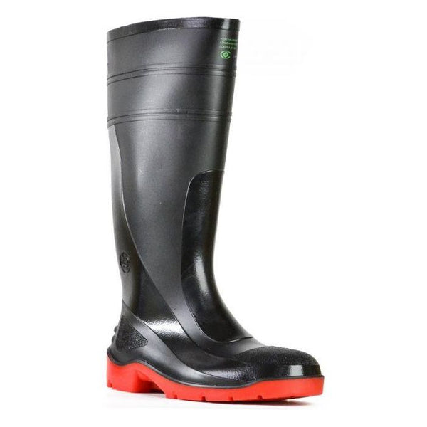 Bata Utility Safety Gumboots, 400mm, Black/Red 7 kg size 7 CE1072