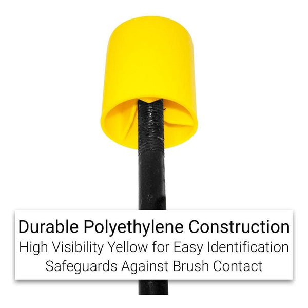 Star Picket & Rebar Yellow Safety Caps - 100 Pack