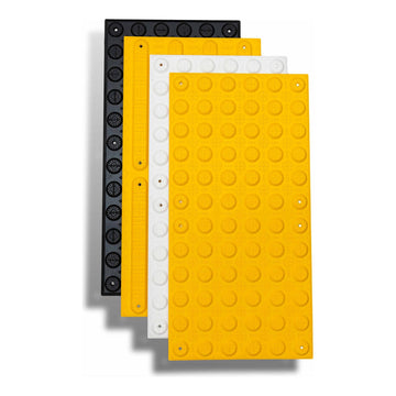 Tactile Indicator Plate - Hazard - Fibreglass - 300 x 600mm 3.5 kg Color Yellow TI-T-P-Y