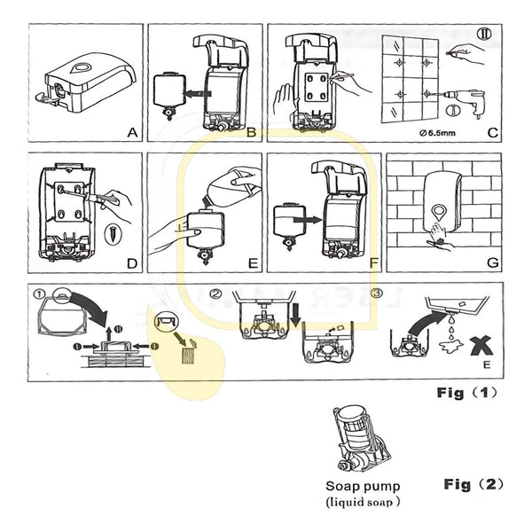 LUVELLE Soap Dispenser - 1 Litre