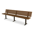 Peak Above Ground Bench Seat With Backrest