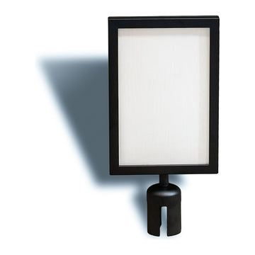 A4 Sign Holder For Crowd Control Barrier - Black 3.5 kg