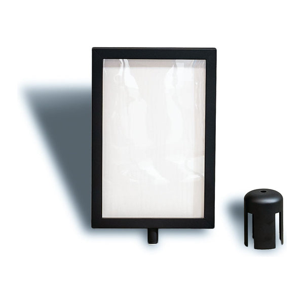 A4 Sign Holder For Crowd Control Barrier - Black