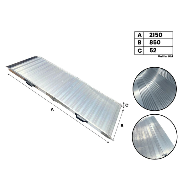 Removalist Loading Ramp 2.15m x 0.85m Foldable - Heavy Duty - 400kg