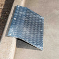Steel Driveway Kerb Ramp Plate - 415mm x 800mm - Galvanised