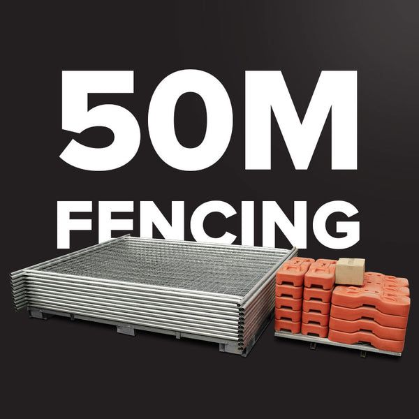 Construction Temporary Fence 50m Combo