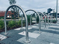 Bike Rack Hoop - Surface Mount - Stainless Steel