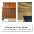 Batten Screws - Galvanised - 14x75mm - 500 Pack