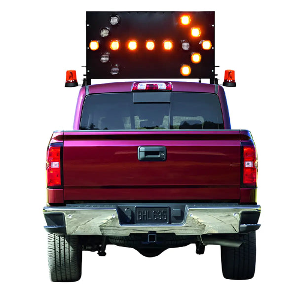 Vehicle Mount B Size Arrow Board 15 LEDs, Single Sided