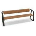 Ribbon Bench Seat with Backrest