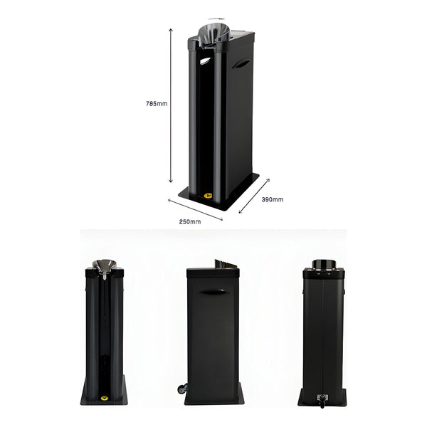 Single Wet Umbrella Bagging Machine Steel Black